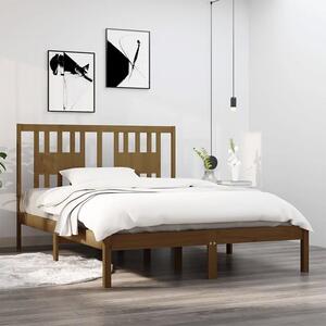 Sosnowe łóżko miodowy brąz 120x200 - Basel 4X