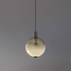 OLEV Lampa wisząca szklana Beam Stick Nuance, możliwość ściemniania, aluminiowy / szary / cynkowy, salon / jadalnia, szkło, design