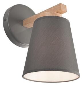 Lamkur Kinkiet ELLIE 1xE27/60W/230V szary LA37815