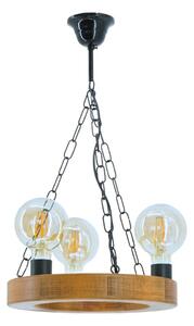 Exodus Lighting Srl Żyrandol na łańcuchu IOS 3xE27/60W/230V śr. 30 cm buk XD0002