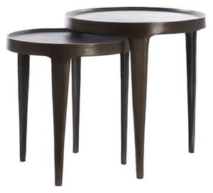 Metalowy okrągły stolik ø 43 cm Tobias – Light & Living