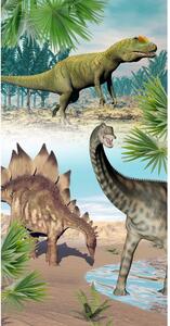 Aksamitny ręcznik plażowy dla dzieci 75x150 cm Dino – Good Morning