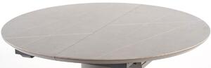 Okrągły rozkładany stół MUSCAT z marmurowym blatem 120-160 cm
