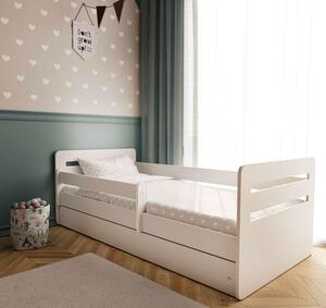 Łóżko dla dziecka z materacem Candy 2X 80x140 - białe