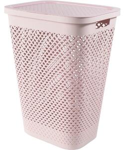 Curver Kosz na brudną bieliznę Pure 55 l, różowy