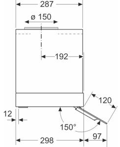 Okap BOSCH Serie 6 DBB67DP60 Czarny 699m3/h 57dB klasa A+