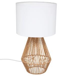 Lampa stołowa LILA, podstawa z plecionki, 40 cm