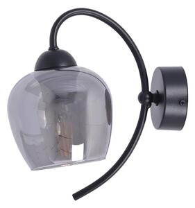 Czarno-grafitowa klasyczna lampa ścienna - A568-Irfa