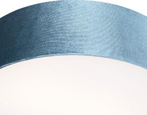 Nowoczesna lampa sufitowa niebieska 40 cm - Bęben Oswietlenie wewnetrzne