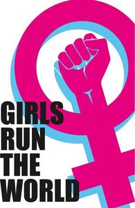 Plakat, Obraz Girls run the World, (61 x 91.5 cm)