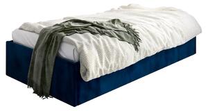 Granatowe łóżko tapicerowane Lenny 6X - 3 rozmiary