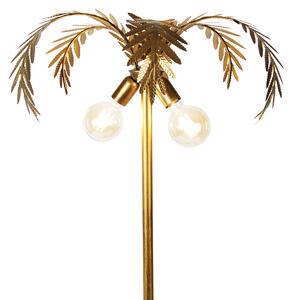 Lampa podłogowa vintage złota 2-źródła światła - Botanica Oswietlenie wewnetrzne