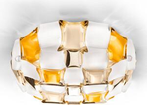 Slamp Lampa sufitowa designerska Mida, możliwość ściemniania, kremowy / amber, salon / jadalnia, tworzywo sztuczne, design
