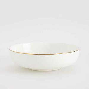 Reserved - Porcelanowa miska z obwódką - Biały