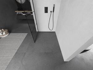 Mexen Kioto L ścianka prysznicowa Walk-in 80 x 200 cm, czarny wzór, czarna - 800-080-103-70-77