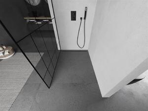 Mexen Kioto L ścianka prysznicowa Walk-in 70 x 200 cm, czarny wzór, czarna - 800-070-103-70-78