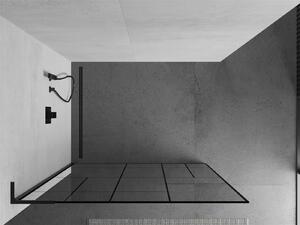 Mexen Kioto L ścianka prysznicowa Walk-in 70 x 200 cm, czarny wzór, czarna - 800-070-103-70-78