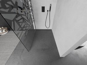 Mexen Kioto L ścianka prysznicowa Walk-in 70 x 200 cm, biały wzór, czarna - 800-070-103-70-85
