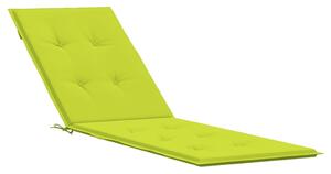 Poduszka na leżak, jasnozielona, (75+105)x50x3 cm