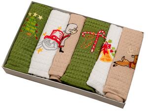 Ręczniki świąteczne w opakowaniu prezentowym zestaw 6szt