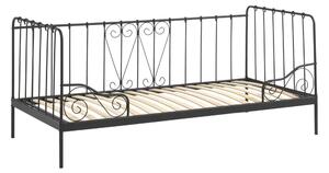 Czarne łóżko dziecięce 90x200 cm Alice – Vipack