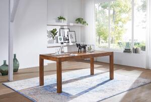 Designerski stół do jadalni MUMBAI lite drewno 140 x 80 x 76 cm |