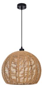 NOWOCZESNA LAMPA WISZĄCA SUFITOWA PLECIONY ŻYRANDOL BOHO 35 CM