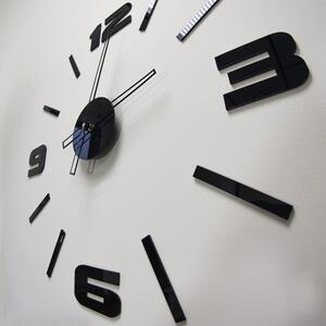 Duży nowoczesny zegar ścienny Mase XL czarny