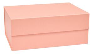 Jasnoróżowy kartonowy pojemnik z pokrywką 33x25x15 cm Hako – OYOY Living Design