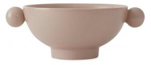 Jasnoróżowa porcelanowa miska do serwowania Inka – OYOY Living Design