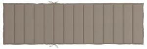 Poduszka na leżak, taupe, 200x50x3 cm, tkanina oxford