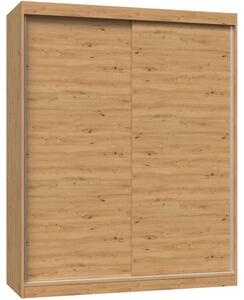 Z przesuwnymi garderoba drzwiami dąb artisan 160 cm K5-H50