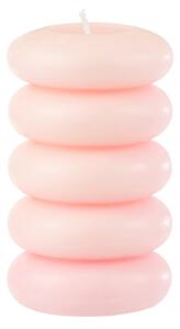 Świeca słupkowa MACARON 11,5 cm różowa