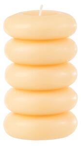 Świeca słupowa MACARON 11,5 cm jasnożółta