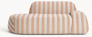 Sofa z szezlongiem w paski Wolke (2-osobowa)