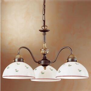 Kolarz Kolarz 731.83.69 - Żyrandol na łańcuchu NONNA 3xE27/75W/230V czerwony KL0361