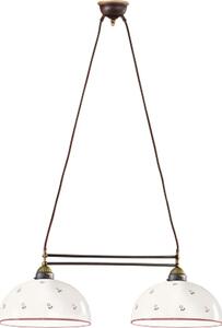 Kolarz Kolarz 731.82.68 - Żyrandol na lince NONNA 2xE27/75W/230V czerwony KL0368