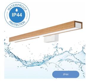 Brilagi Brilagi-LED Łazienkowe oświetlenie lustra WOODY MIRROR LED/12W/230V IP44 dąb/biały BG0884