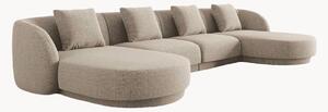 Sofa narożna z szenilu Tulum