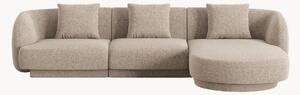 Sofa narożna z szenilu Tulum (4-osobowa)