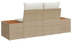Sofa ogrodowa beżowy 184 x 62 x 85cm polirattan