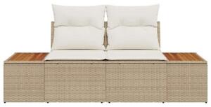 Sofa ogrodowa beżowy 184 x 62 x 85cm polirattan