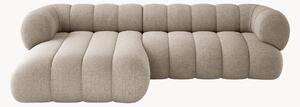Sofa narożna z szenilu Koge (5-osobowa)