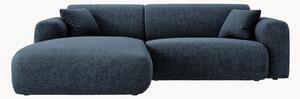Sofa narożna z szenilu Nolio (3-osobowa)