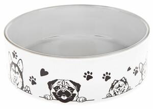 Ceramiczna miska dla psa Dogs love, 15 x 5 cm