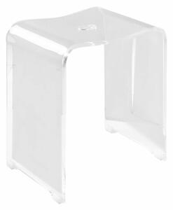 RIDDER A211100 Trendy stołek łazienkowy 40 x 48 x 27,5 cm, przezroczysty
