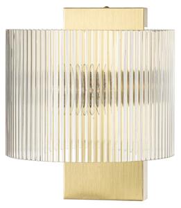 Lampa Ścienna Lucande, Meritt, ściemnialny, transparentny, salon, szkło, nowoczesny
