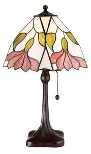 Duża lampa stołowa Botanica - Interiors - szkło, Tiffany