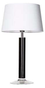 Elegancka lampa stołowa Little Fjord - czarna z białym abażurem