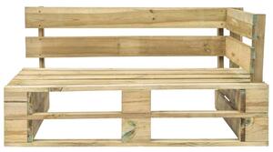 Ogrodowa ławka narożna z palet, drewno